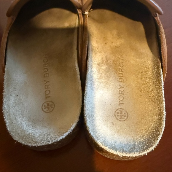 Tory Burch Toasted Caramel Suede Mules - Picture 2 of 4
